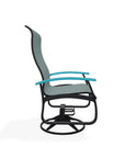 Belle Isle Swivel Rocker with Rustic Polymer Arms