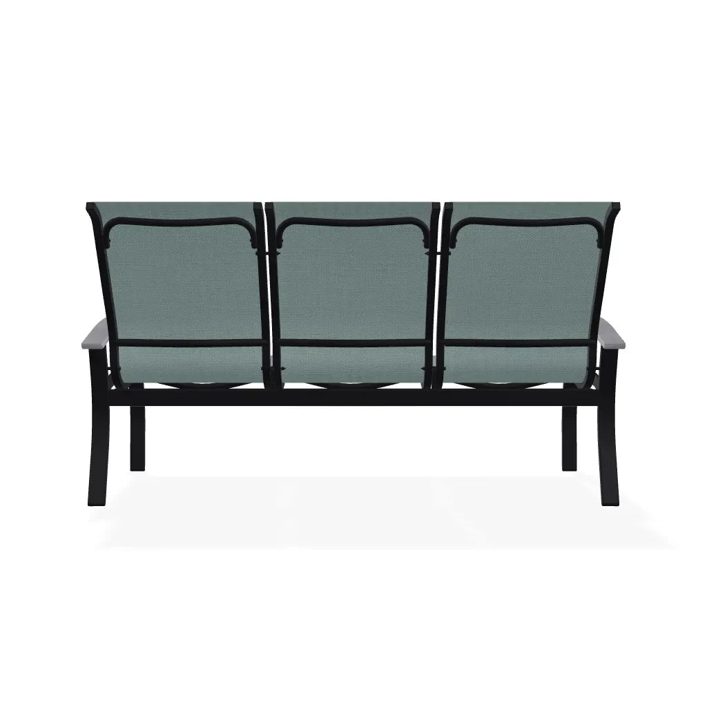 Belle Isle Sling Marine Grade Polymer Arms 3-Seat Sofa