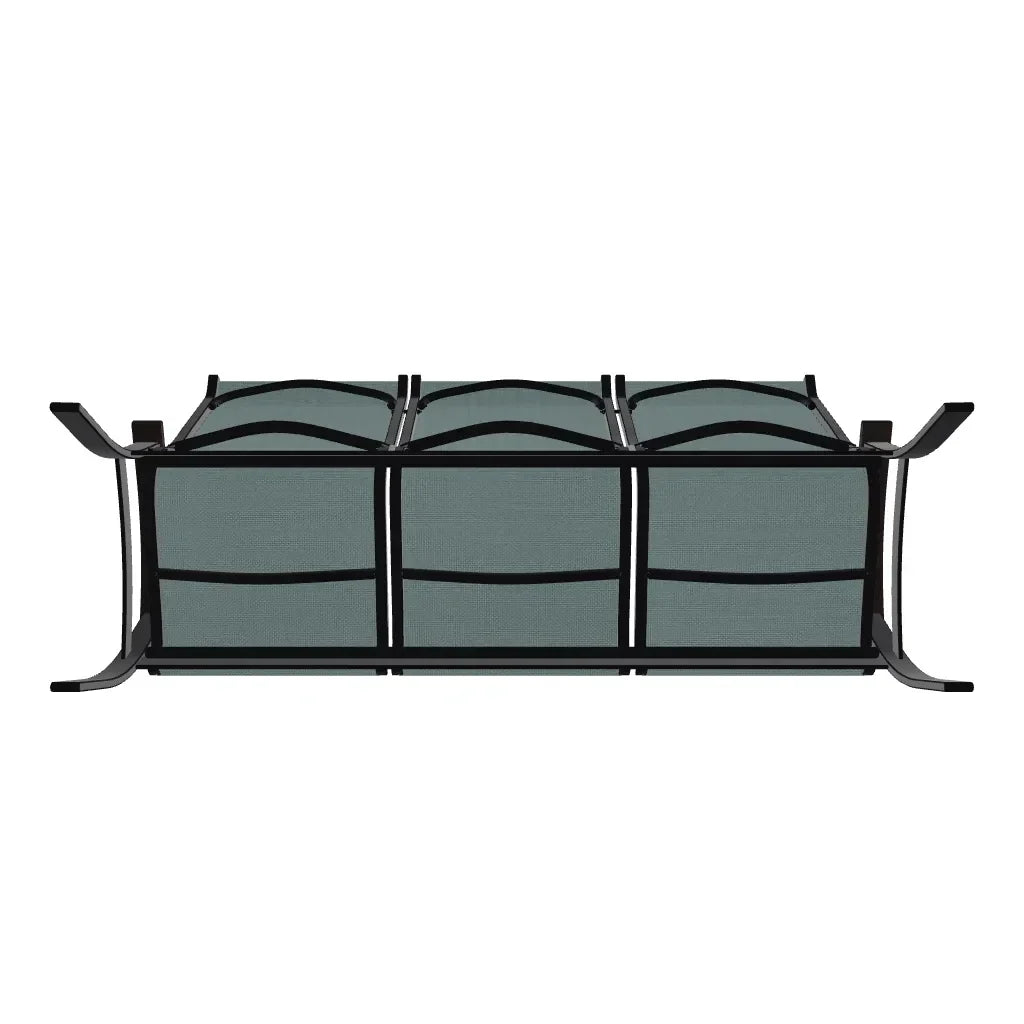 Belle Isle Sling Polymer Arms 3-Seat Sofa