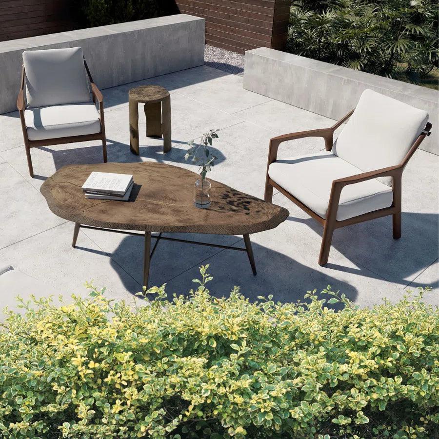 Castelle Berkeley Outdoor Couch Set With Table Set