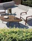 Castelle Berkeley Outdoor Couch Set With Table Set