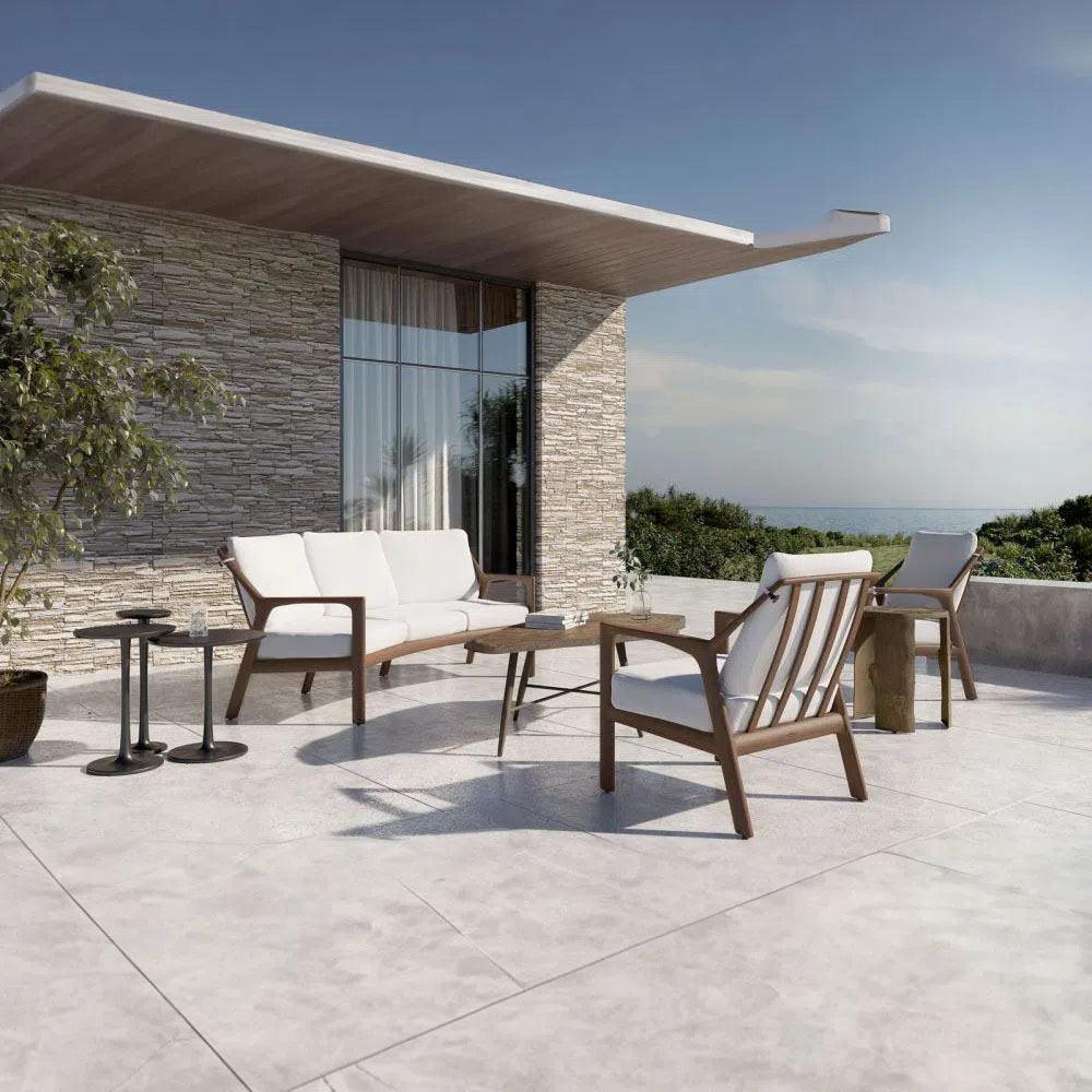 Castelle Berkeley Outdoor Couch Set With Table Set