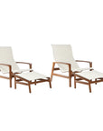 Castelle Berkeley Padded Sling Chair with Ottoman 4 PC Set