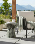 LH Home Binx Concrete Outdoor Side Table