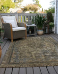 LOOMLAN Rugs Blazura Brown Washable Indoor-Outdoor Rug