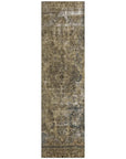 LOOMLAN Rugs Blazura Brown Washable Indoor-Outdoor Rug