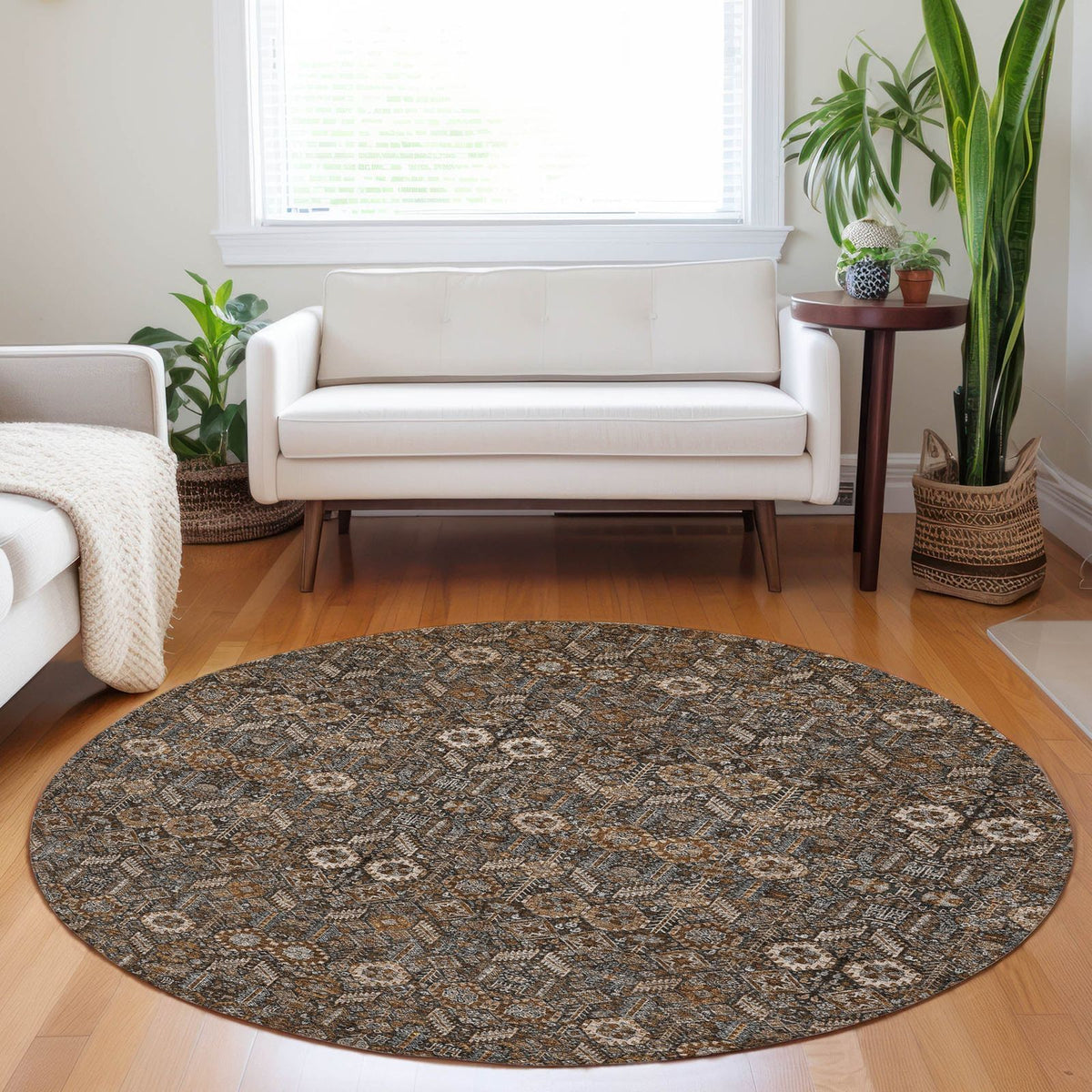 Addison Rugs Bohemian Brown Washable Indoor-Outdoor Rug
