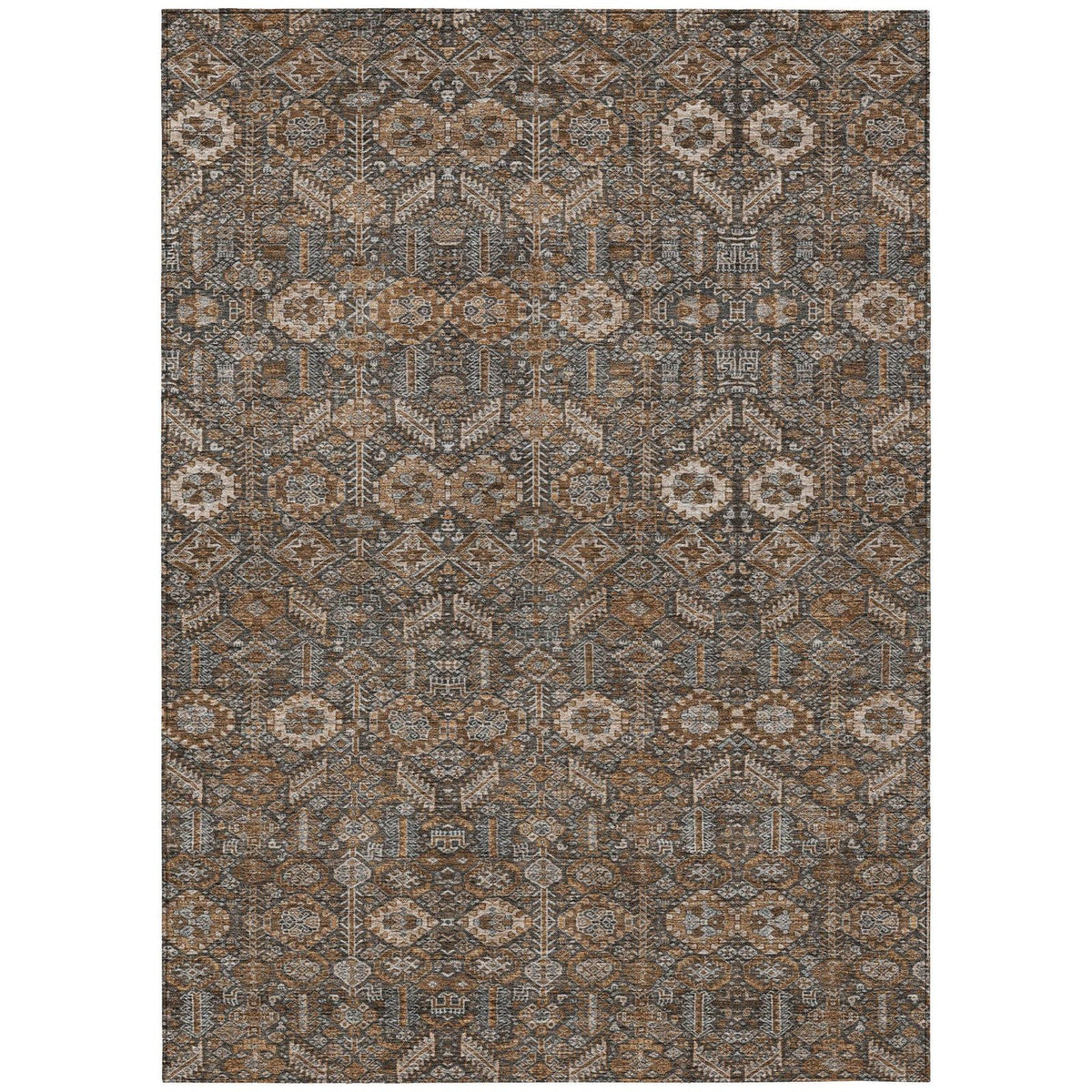 Addison Rugs Bohemian Brown Washable Indoor-Outdoor Rug