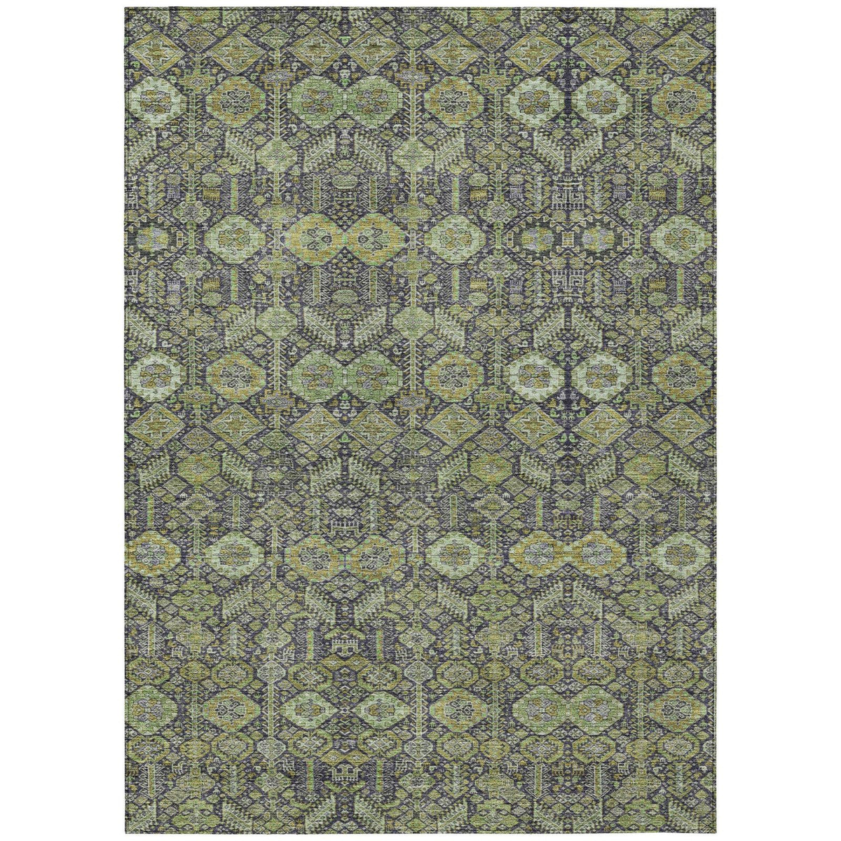 Addison Rugs Bohemian Green Washable Indoor-Outdoor Rug