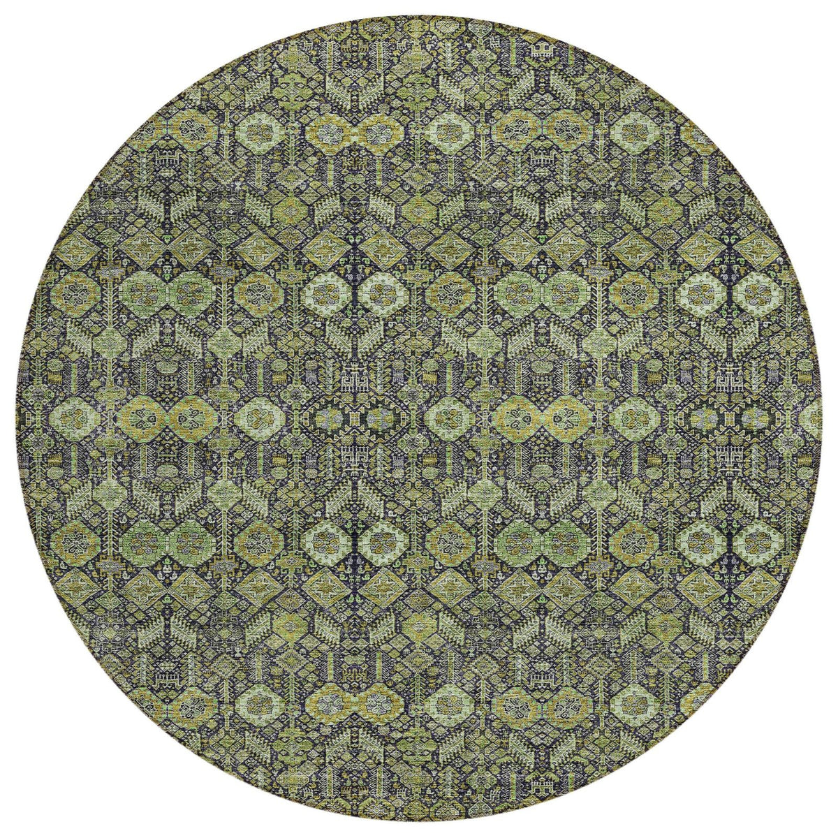 Addison Rugs Bohemian Green Washable Indoor-Outdoor Rug