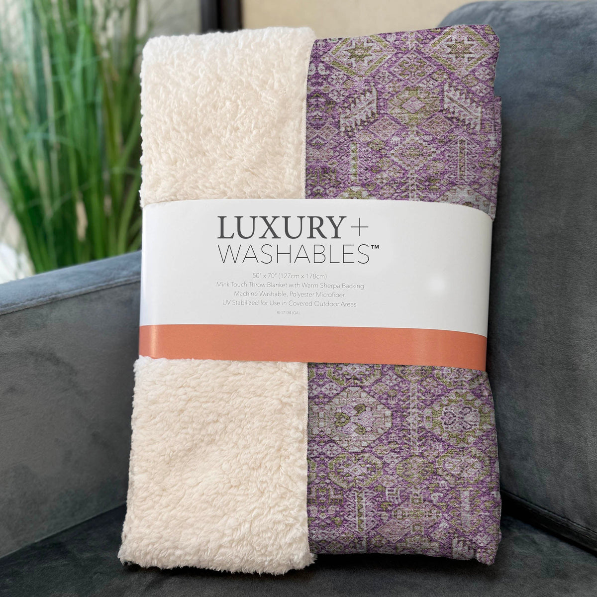 Addison Rugs Bohemian Lavender Washable Indoor-Outdoor Rug