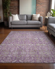 Addison Rugs Bohemian Lavender Washable Indoor-Outdoor Rug