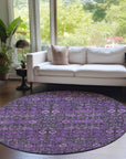 Addison Rugs Bohemian Purple Washable Indoor-Outdoor Rug