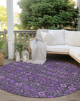 Addison Rugs Bohemian Purple Washable Indoor-Outdoor Rug