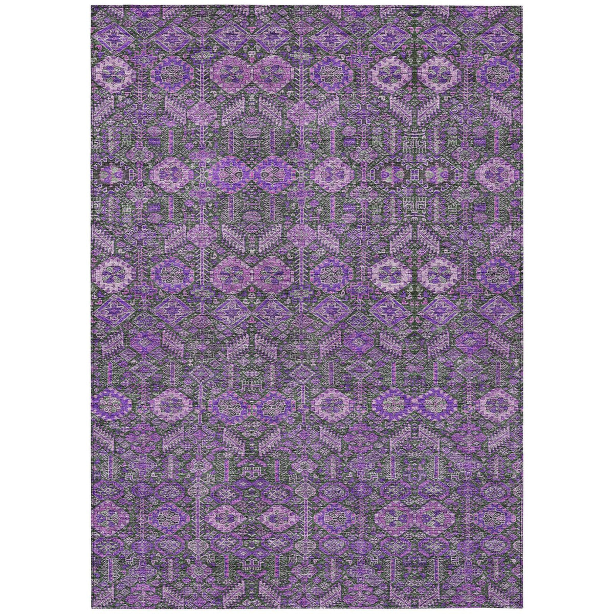Addison Rugs Bohemian Purple Washable Indoor-Outdoor Rug