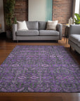 Addison Rugs Bohemian Purple Washable Indoor-Outdoor Rug