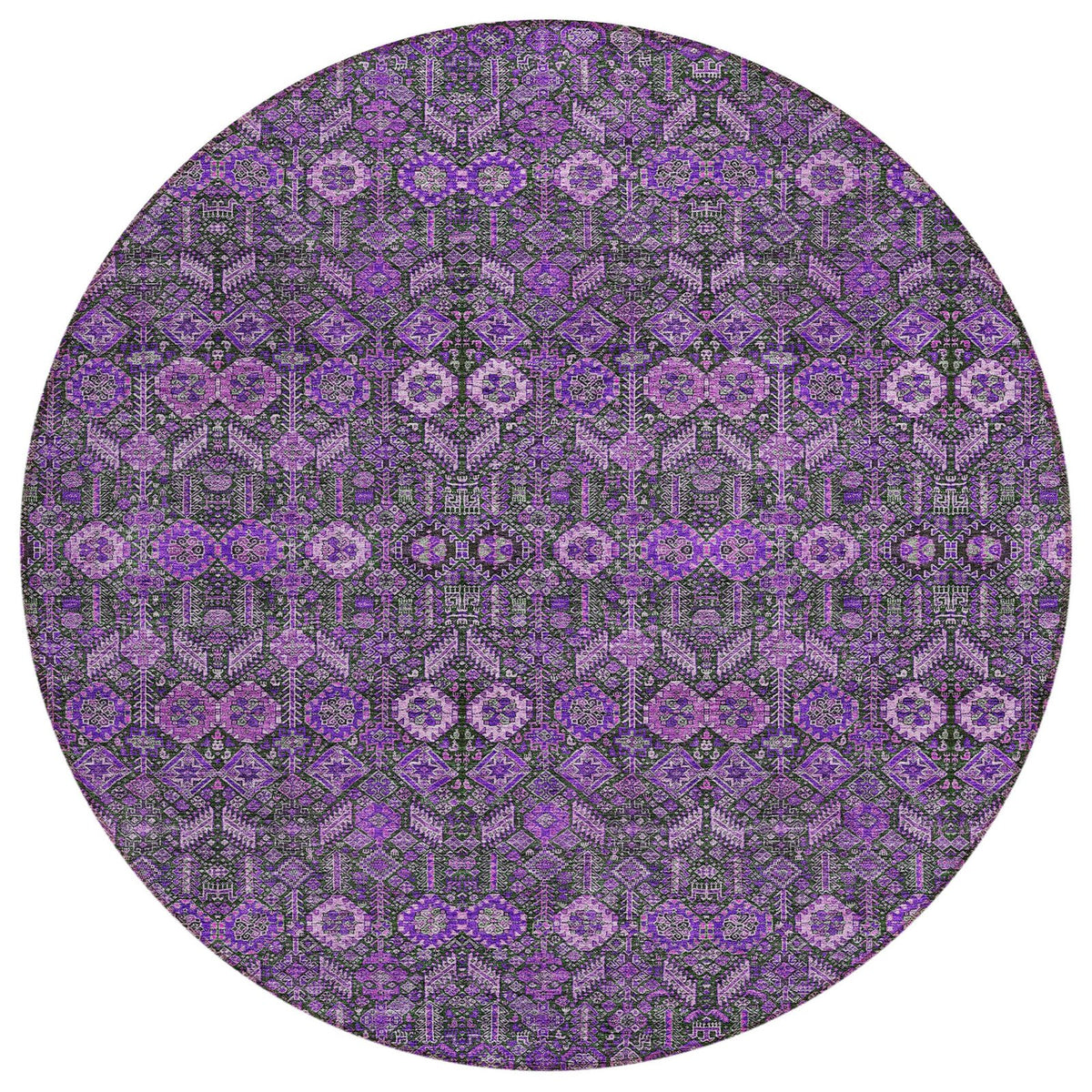 Addison Rugs Bohemian Purple Washable Indoor-Outdoor Rug