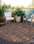 Addison Rugs Bohemian Red Washable Indoor-Outdoor Rug
