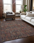 Addison Rugs Bohemian Red Washable Indoor-Outdoor Rug