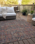 Addison Rugs Bohemian Red Washable Indoor-Outdoor Rug