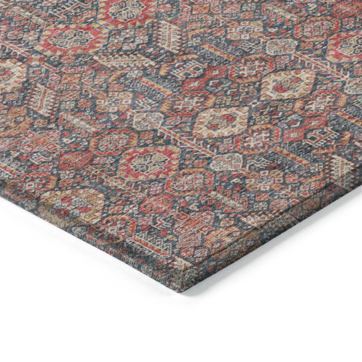 Addison Rugs Bohemian Red Washable Indoor-Outdoor Rug
