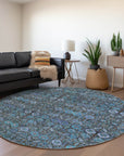 Addison Rugs Bohemian Teal Washable Indoor-Outdoor Rug