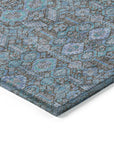 Addison Rugs Bohemian Teal Washable Indoor-Outdoor Rug