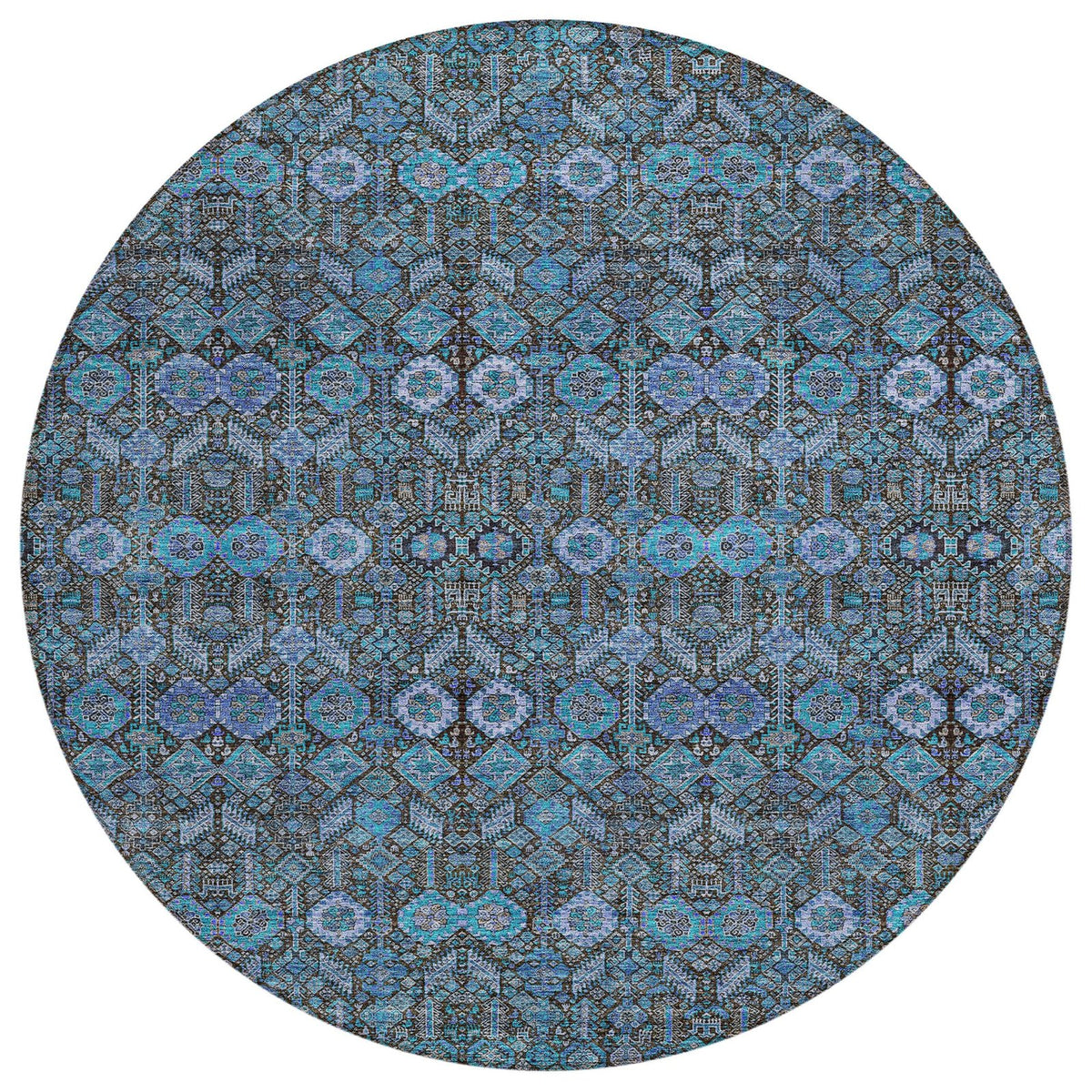 Addison Rugs Bohemian Teal Washable Indoor-Outdoor Rug