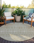 Boho Brown Washable Indoor-Outdoor Rug