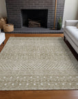 Boho Brown Washable Indoor-Outdoor Rug