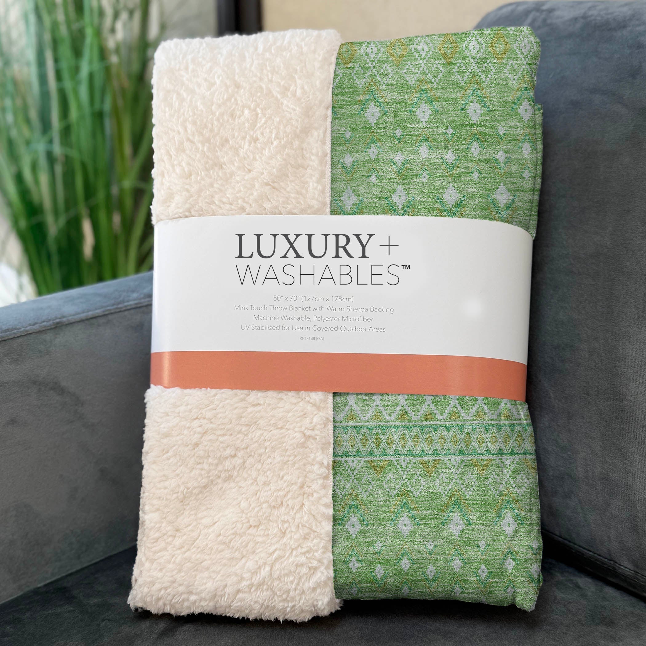 Addison Rugs Boho Green Washable Indoor-Outdoor Rug