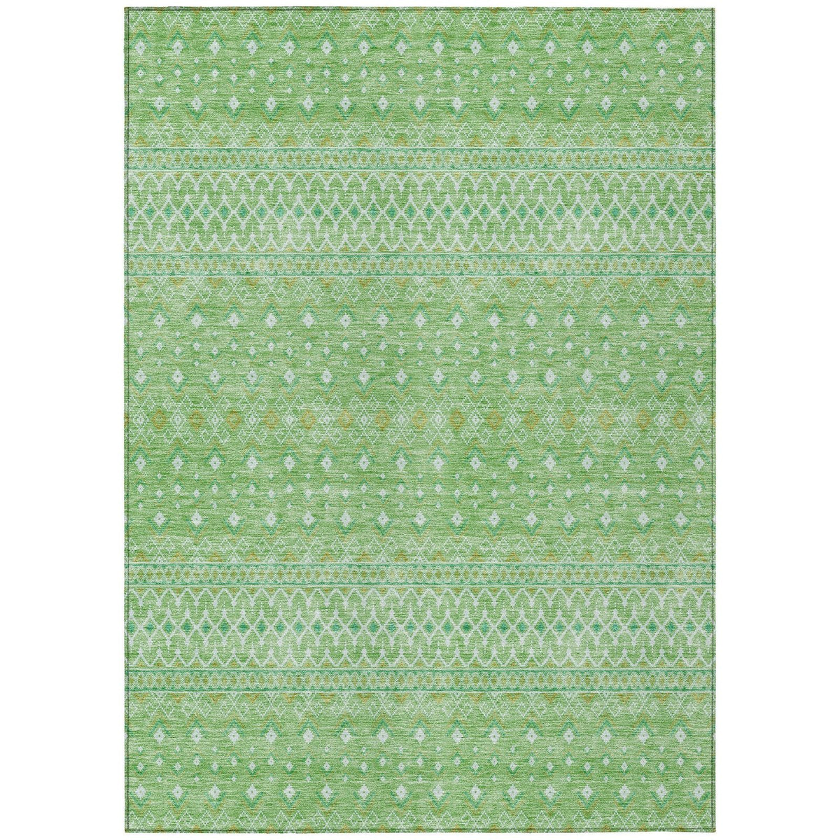 Addison Rugs Boho Green Washable Indoor-Outdoor Rug