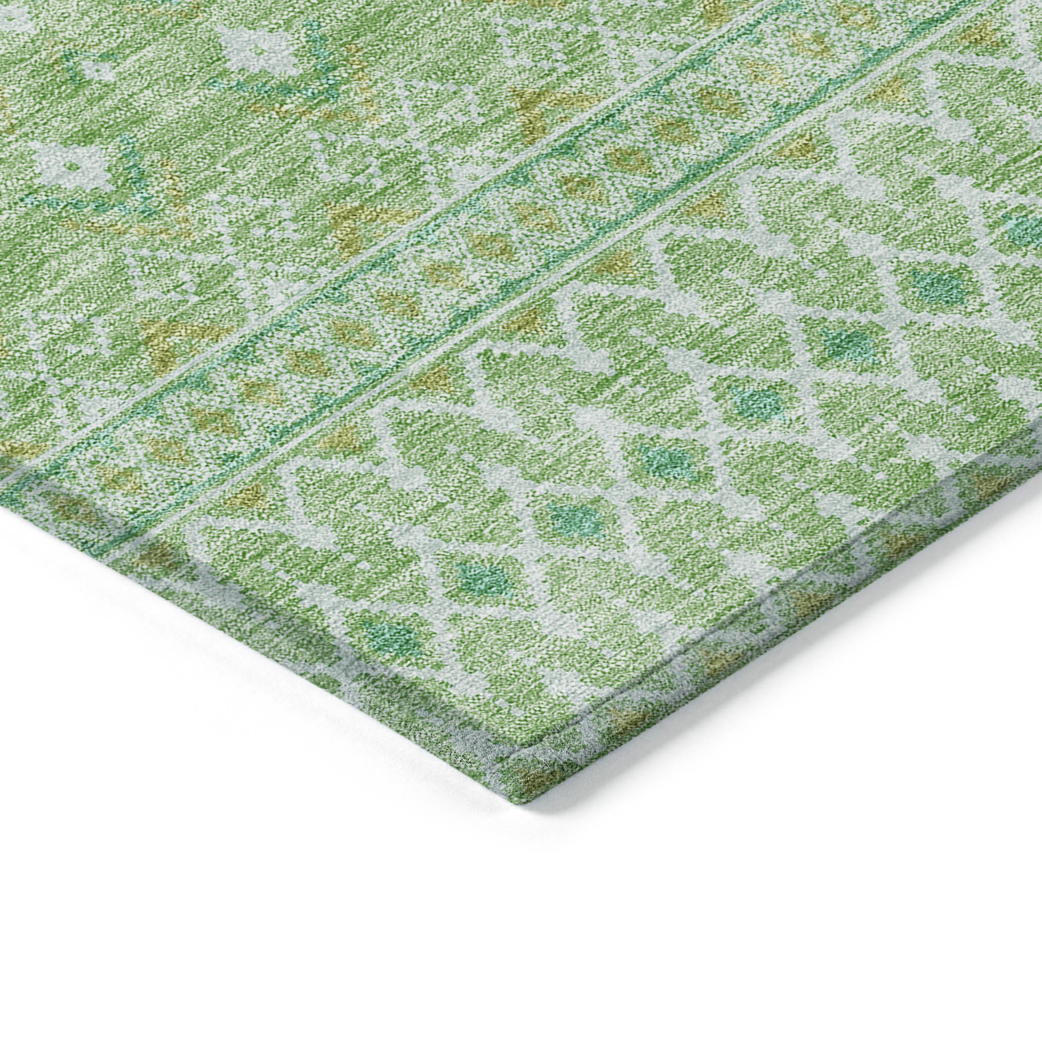Addison Rugs Boho Green Washable Indoor-Outdoor Rug