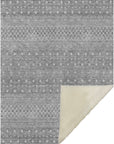 Boho Grey Washable Indoor-Outdoor Rug