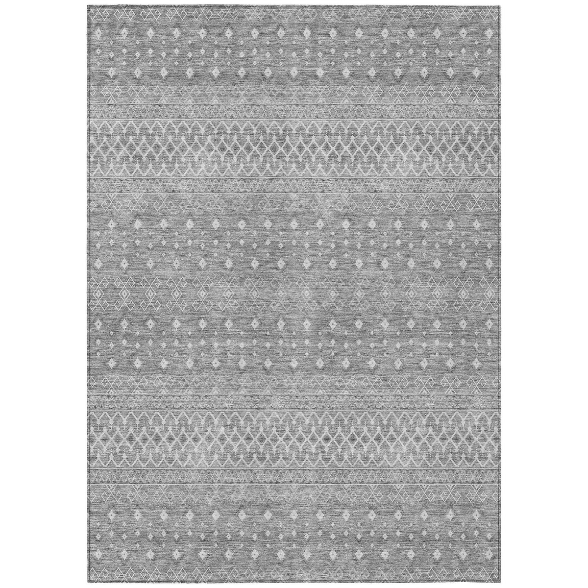 Addison Rugs Boho Grey Washable Indoor-Outdoor Rug