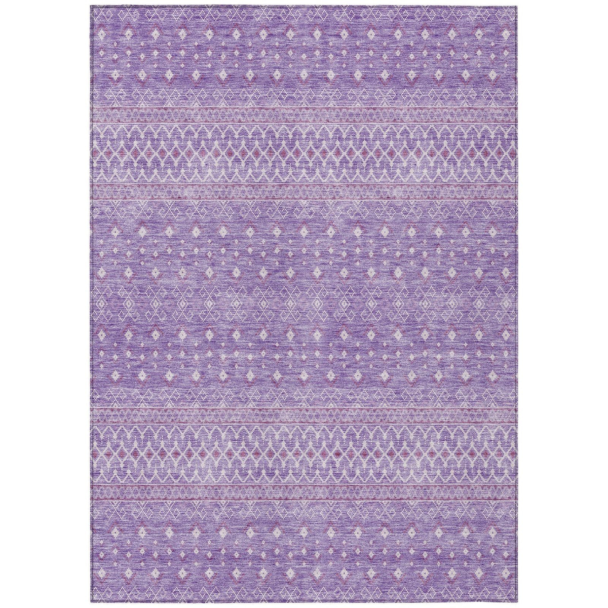 Addison Rugs Boho Purple Washable Indoor-Outdoor Rug