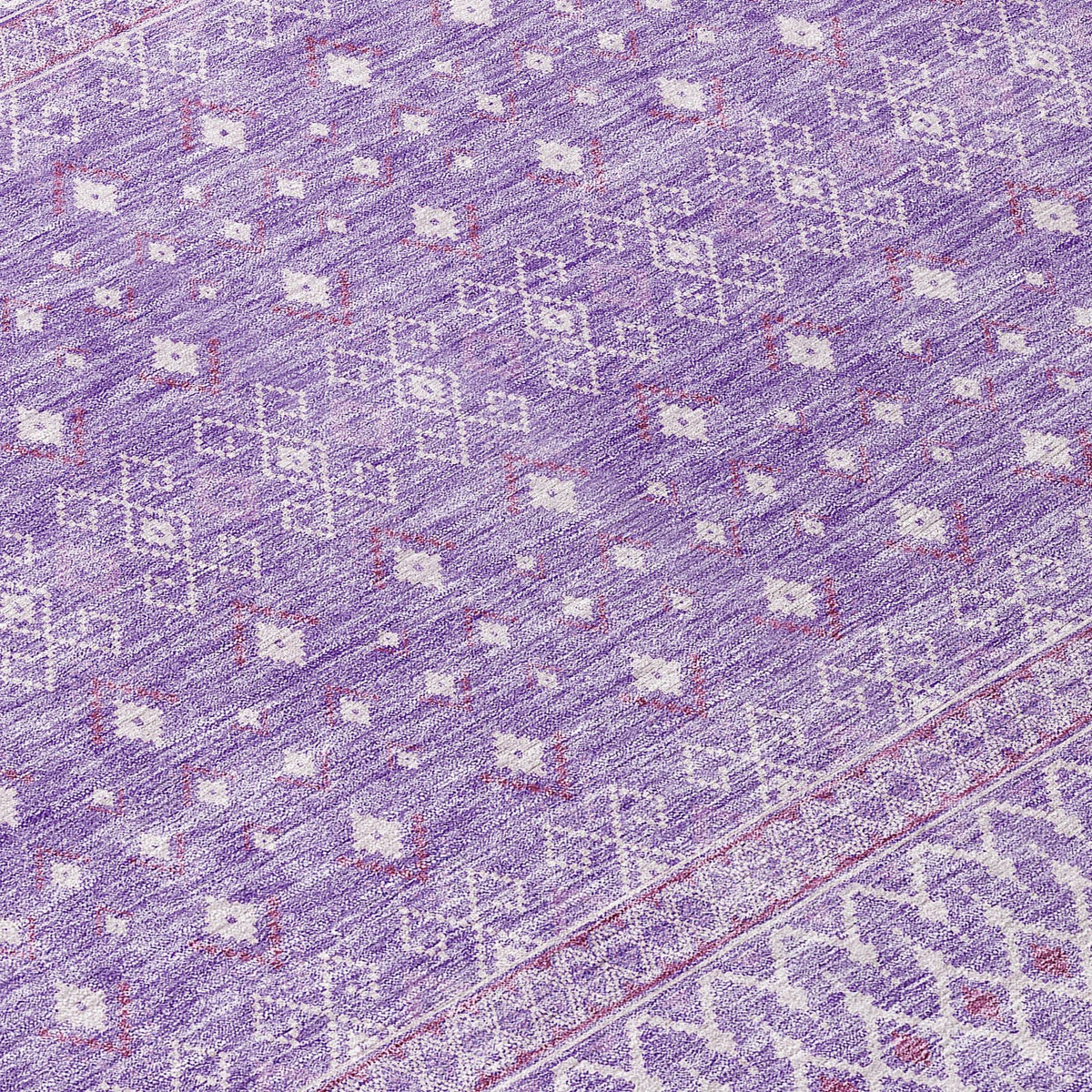 Addison Rugs Boho Purple Washable Indoor-Outdoor Rug