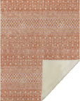 Boho Salmon Washable Indoor-Outdoor Rug