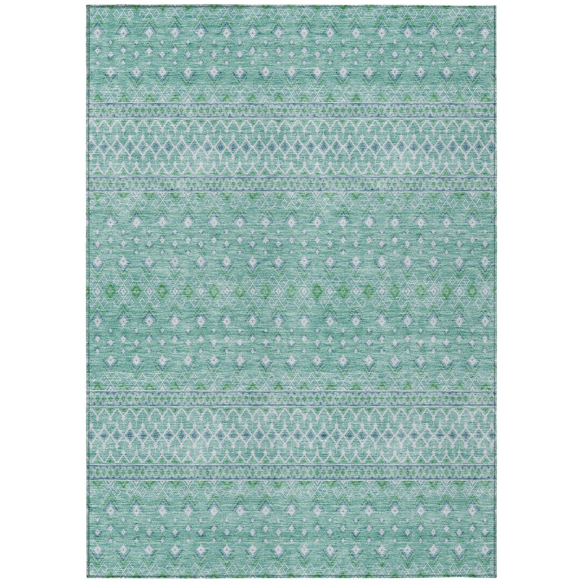 Addison Rugs Boho Teal Washable Indoor-Outdoor Rug