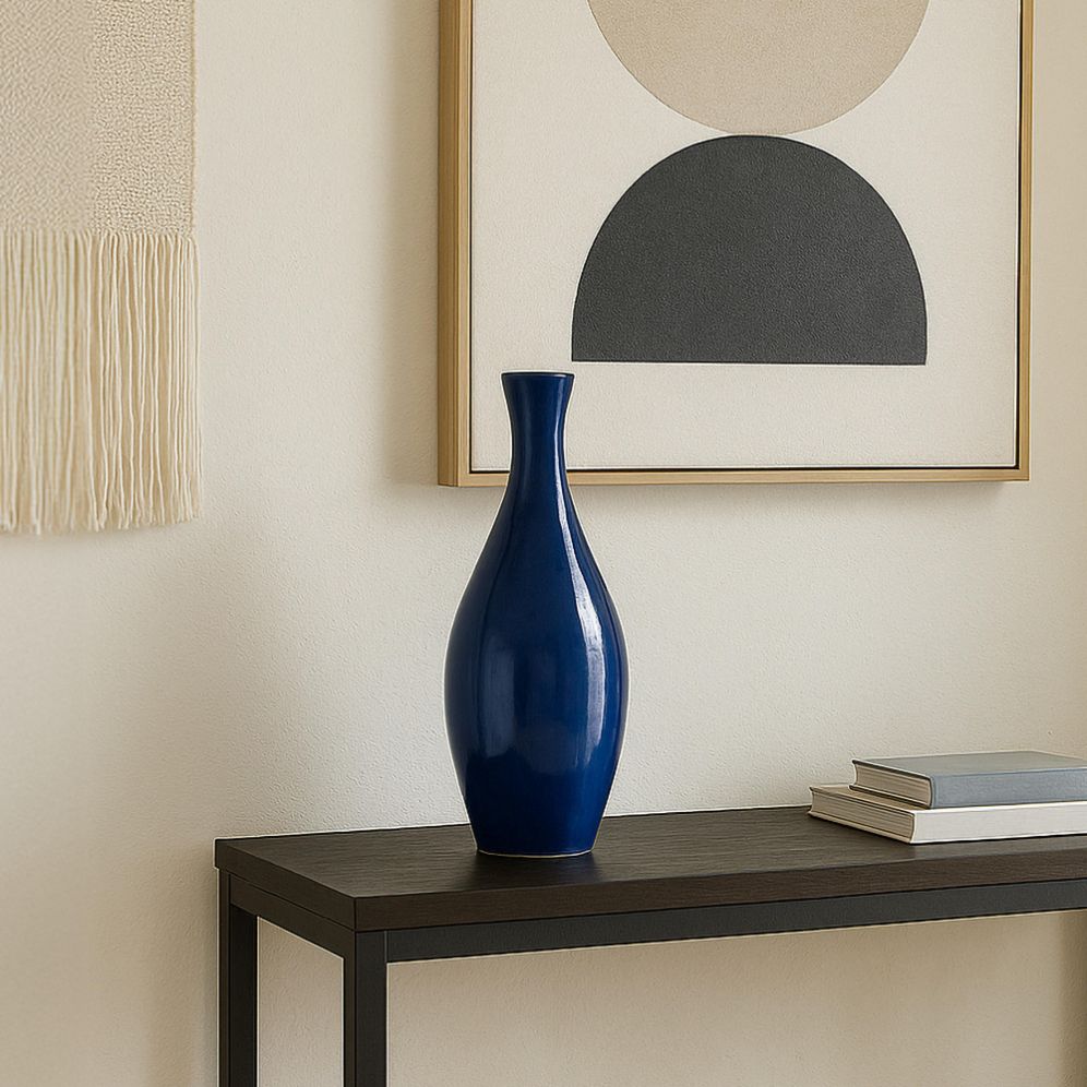 Emissary Bottle Glossy Glaze Ceramic Vase