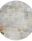 LOOMLAN Rugs Braeain Ivory Washable Indoor-Outdoor Rug