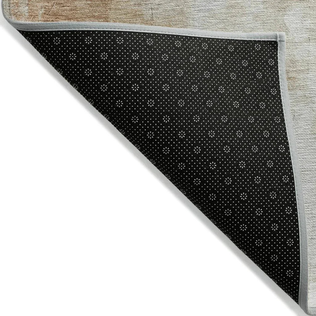 LOOMLAN Rugs Braeain Ivory Washable Indoor-Outdoor Rug