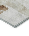 LOOMLAN Rugs Braeain Ivory Washable Indoor-Outdoor Rug