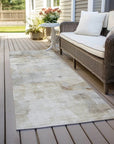 LOOMLAN Rugs Braeain Ivory Washable Indoor-Outdoor Rug