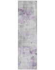 LOOMLAN Rugs Braeain Purple Washable Indoor-Outdoor Rug