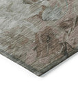 LOOMLAN Rugs Braearis Blue Washable Indoor-Outdoor Rug