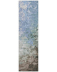 LOOMLAN Rugs Braearis Blue Washable Indoor-Outdoor Rug