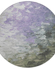 LOOMLAN Rugs Braearis Lavender Washable Indoor-Outdoor Rug