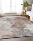 LOOMLAN Rugs Braeas Brown Washable Indoor-Outdoor Rug