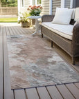 LOOMLAN Rugs Braeas Brown Washable Indoor-Outdoor Rug